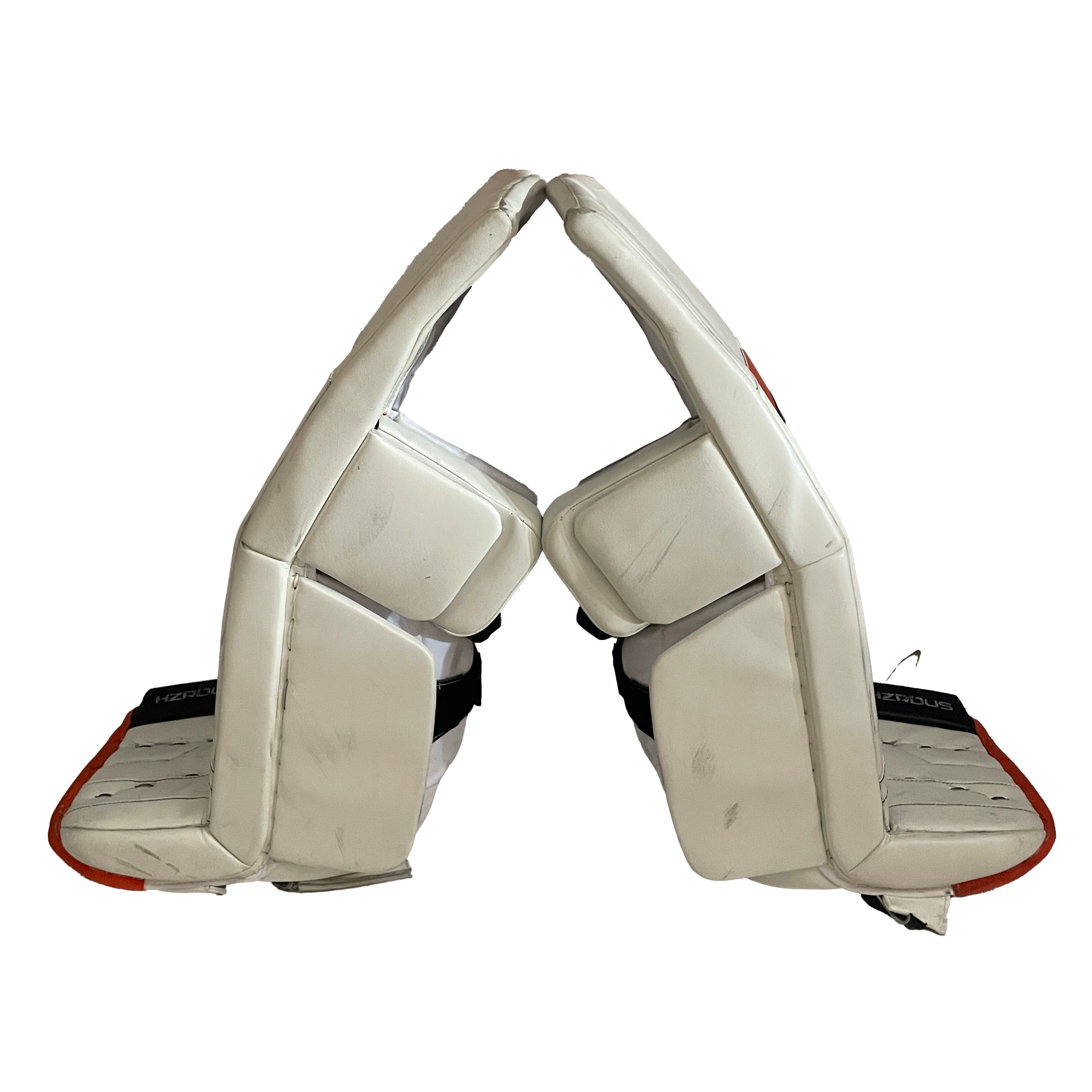 True HZRDUS PX4 - Ensemble complet de gardien de but Pro Stock d'occasion - Felix Sandstrom - (Blanc/Noir/Orange)